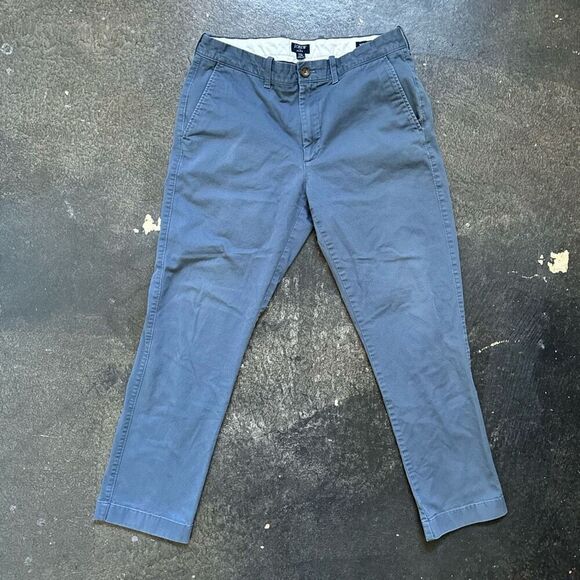 J. Crew Blue Straight Fit Flex Mens Pants Size 31x27.5 Formal Business - Picture 2 of 11